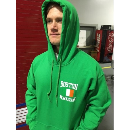 Irish Green Irish Flag Hooded Sweatshirt