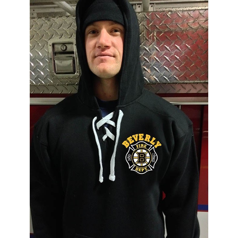 Beverly Fire - Old Style Lace Up Hooded Sweatshirt - Hockey