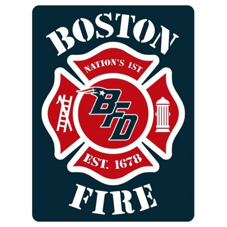 4" Window Decals Boston Fire Football