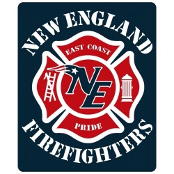 4" Window Decals New England Firefighters Football