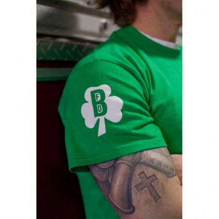 Green Irish Flag + Shamrock - Short Sleeve T-Shirt