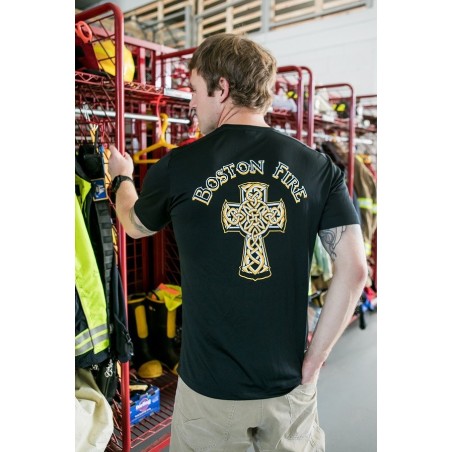 Boston Fire Celtic Cross Short-Sleeve Tee's