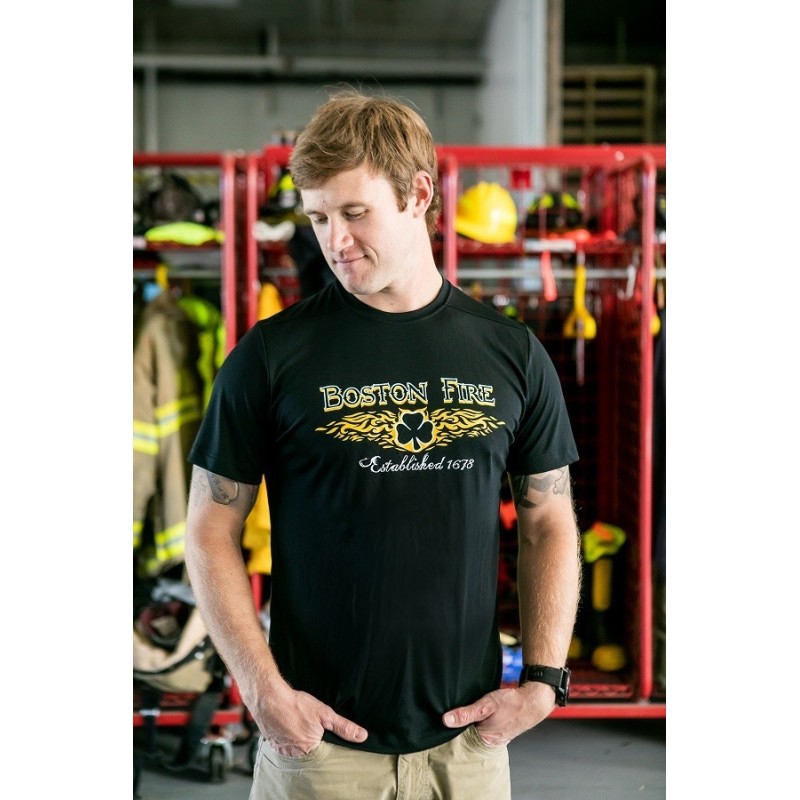 Boston Fire Celtic Cross Short-Sleeve Tee's