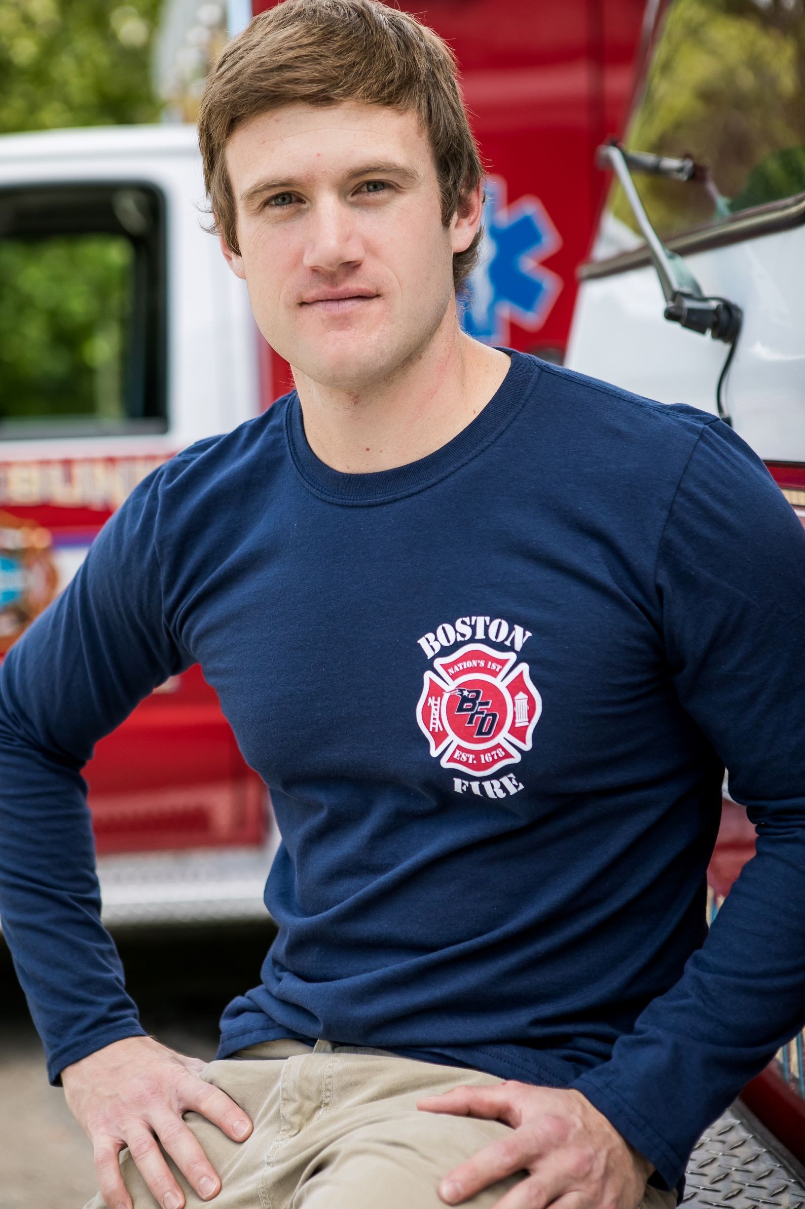 Boston Firefighters Football long sleeve t-shirt - Adult