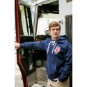 Boston Fire Football lace-up hooded sweatshirt