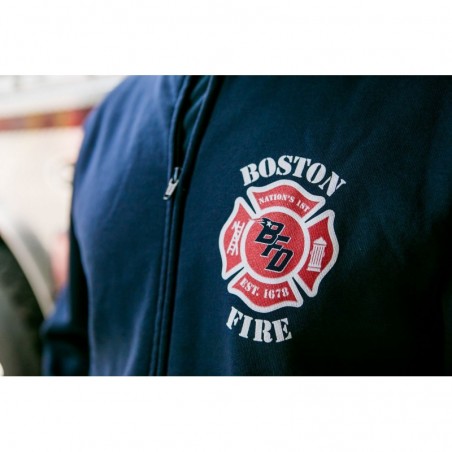 Boston Fire Football full-zip sweatshirt (no-hood)