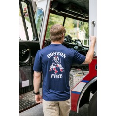 Boston Fire Football Moisture Wicking Short-Sleeve Tee