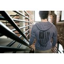BFD Distressed Flag Long-Sleeve Tee Hoodie