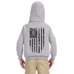 Youth BFD Distressed Flag Hoodie