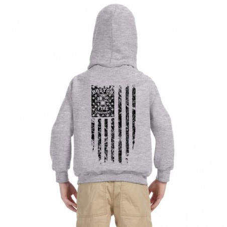 Youth BFD Distressed Flag Hoodie