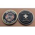 Boston Fire Rescue 1 Challenge Coin