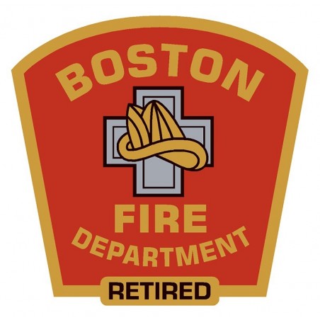 4" Window Decals Retired Boston Fire Department