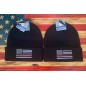 Thin Red Line Knitted Cuff Beanies