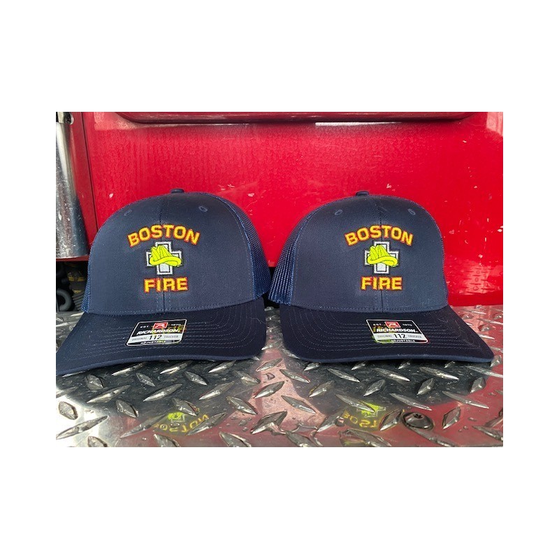 BFD Logo Embroidered All Navy Truckers Caps