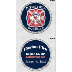Boston Fire E37 L26 Challenge Coin