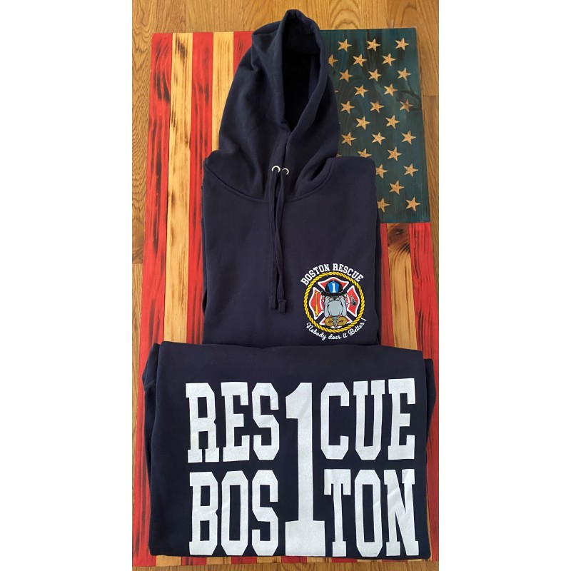 Boston FD Rescue 1 Hooded Sweatshirts