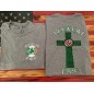 Boston Fire Irish Cross Short-Sleeve Tee’s - Heather Grey