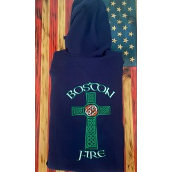 Boston Fire Irish Cross Hoodies