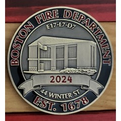 Boston Fire Department Meetinghouse Hill Coins