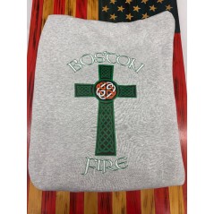 Boston Fire Irish Cross Hoodies