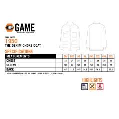 Boston Fire Game Denim Chore Coats