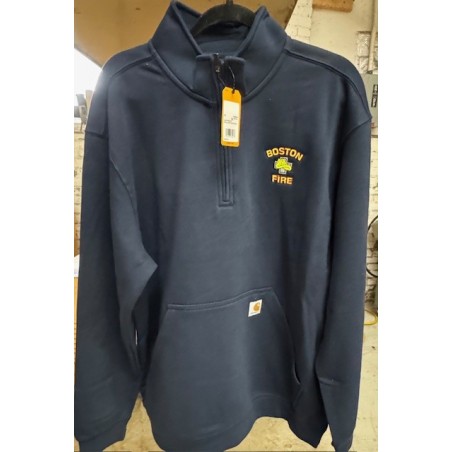 Boston Fire Carhartt 1/4-Zip Sweatshirt - New Navy