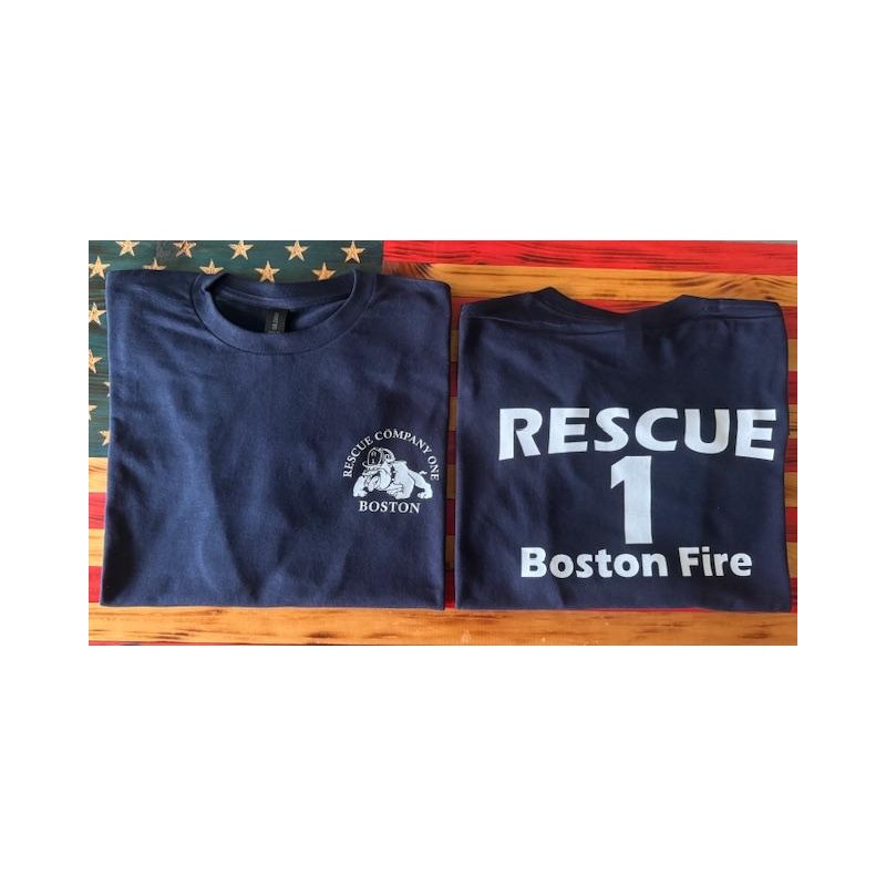 Boston Rescue 1 Bulldog Short Sleeve Tees