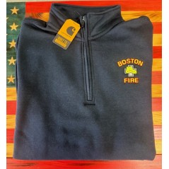 Boston Fire Carhartt 1/4-Zip Sweatshirt - New Navy