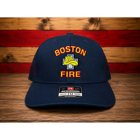 BFD Logo Embroidered All Navy Truckers Caps