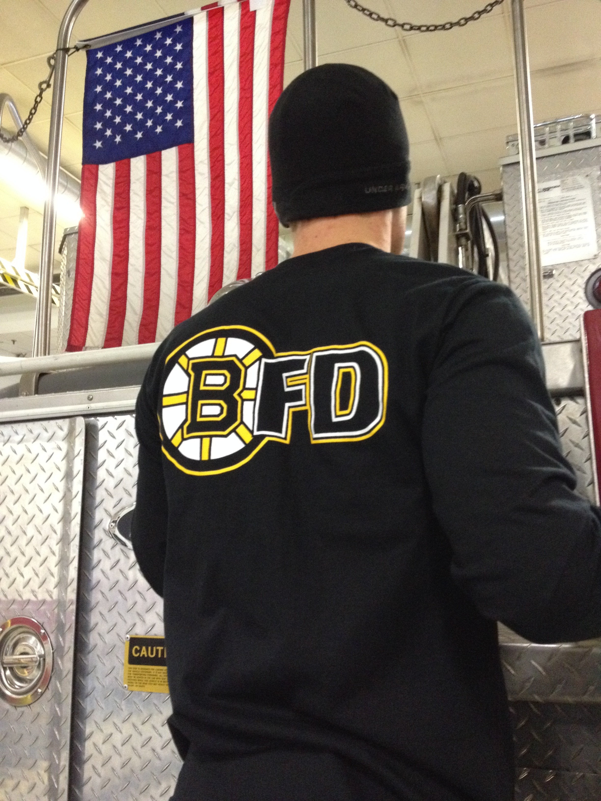 Hockey style - Boston Fire gear - Old Style Lace Up Hoodie