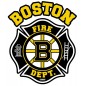 4" Window Decals Boston Fire Hockey