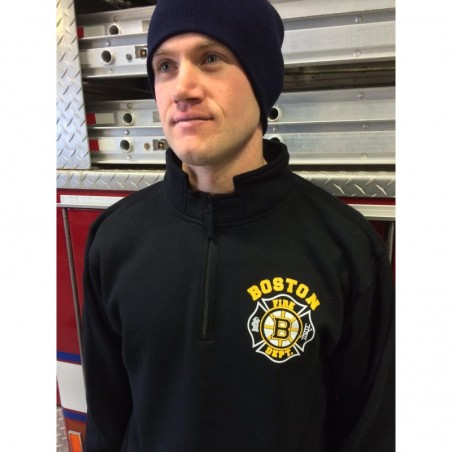 Boston Fire Gear Hockey - 1/4" Zip Hoodie