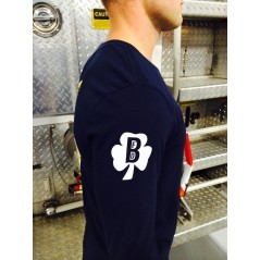 Boston Fire Irish Flag + Shamrock - Short Sleeve T-Shirt