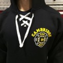 Cambridge Fire - Old Style Lace Up Hooded Sweatshirt - Hockey