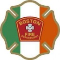 4" Window Decals Boston Fire Department - Irish